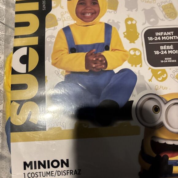 MINIONS Costume Outfit Dress-Up 2-pc. Infant Size 18-24 Months - BNWT - Picture 1 of 3